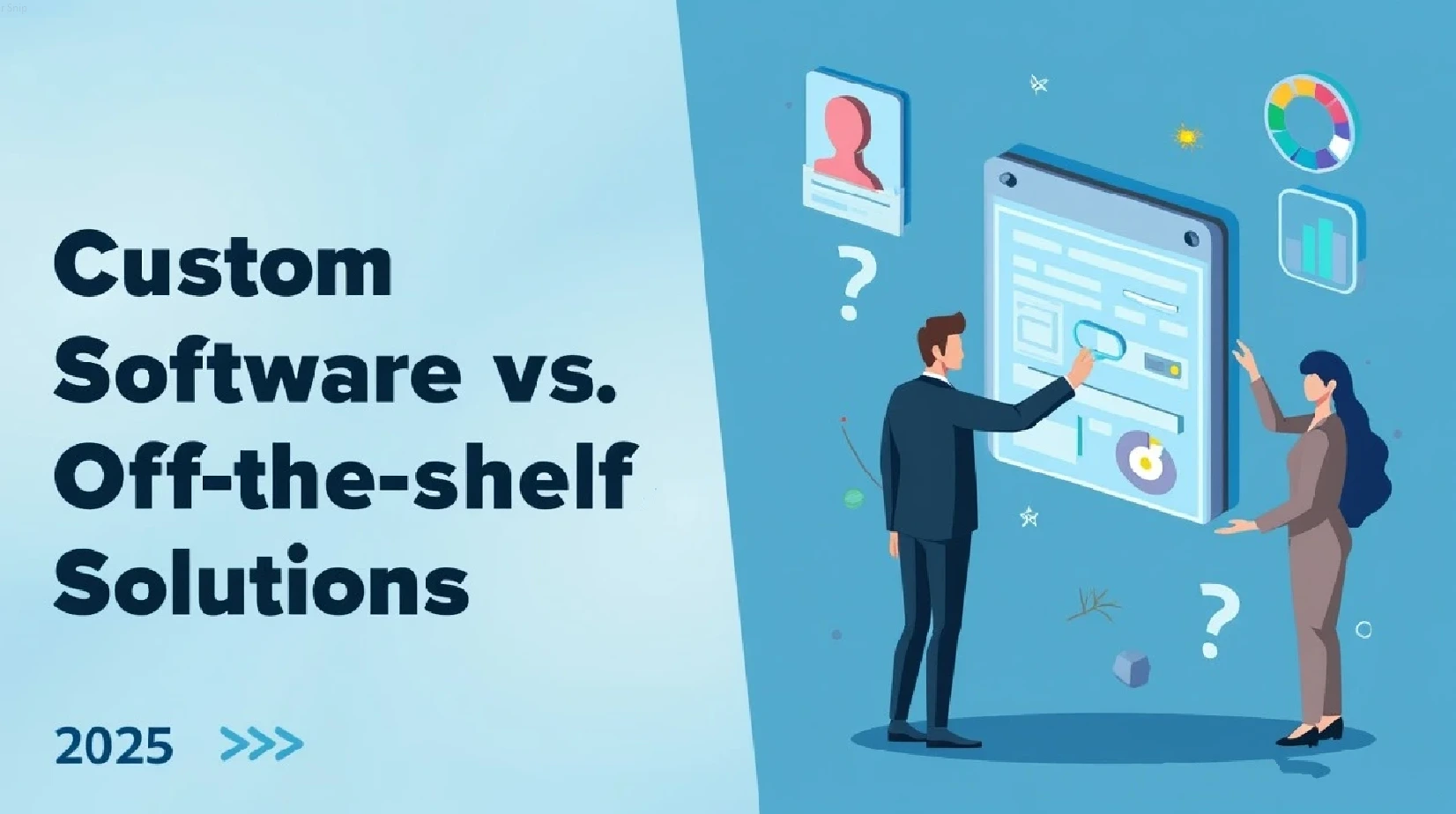 Custom Software vs Off-the-Shelf Solutions - Blog Thumbnail